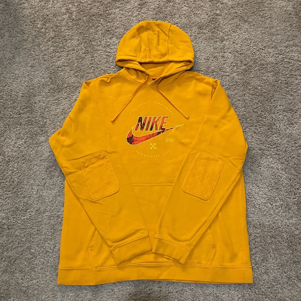 Nike Sportswear Just Do It pullover hoodie sweatshirt orange size XL
